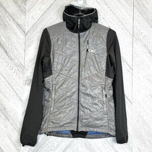 Outdoor Research Vigor Hybrid Hooded Jacket Womens Size XS Gray Full Zip